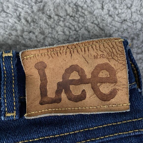 Vintage Lee Riders Jeans Mens 30x29 Blue Polyester Blend USA Union Made (Tag 32) - Picture 13 of 16